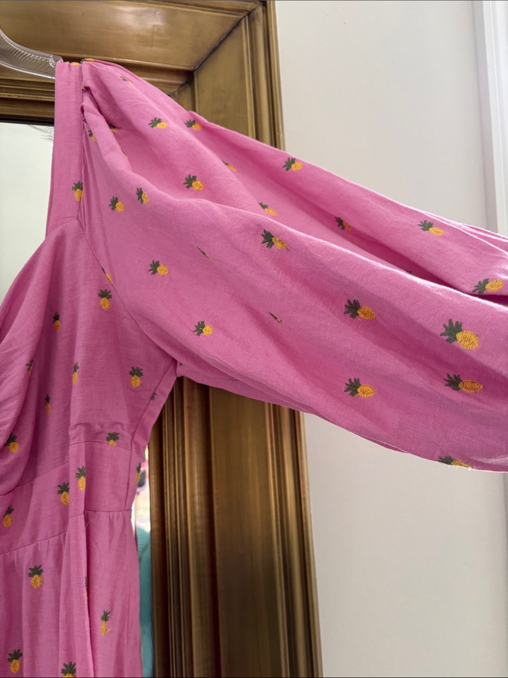 FARM Rio Pink Printed Ruffle Midi Dress - Picture 3 of 6